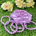 Natural Crystal Healing Stones Crystal Gifts 8mm Kunzite Bracelets Crystal Jewelry for Wedding Favors