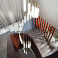 Factory Price Modern Simple Tube Spiral Stair Chandelier for High Floor Stairs Hotel and Restaurant LED