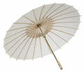 Wholesale Multicolored Chinese Straight Custom LOGO Handmade Fairy Outdoor Wedding Sun White Paper Umbrella Gift