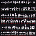 Shaped Crystal Stones Women Shoes Machine Cutting Lead Mixed Various Shapes Glass Rhinestone Non Hot Fix Flat Back Glass Free 12