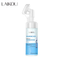 LAIKOU 120ml Hyaluronic Acid Cream Cleanser Anti-Wrinkle Deep Cleansing with Massage Brush Reduces Blackheads