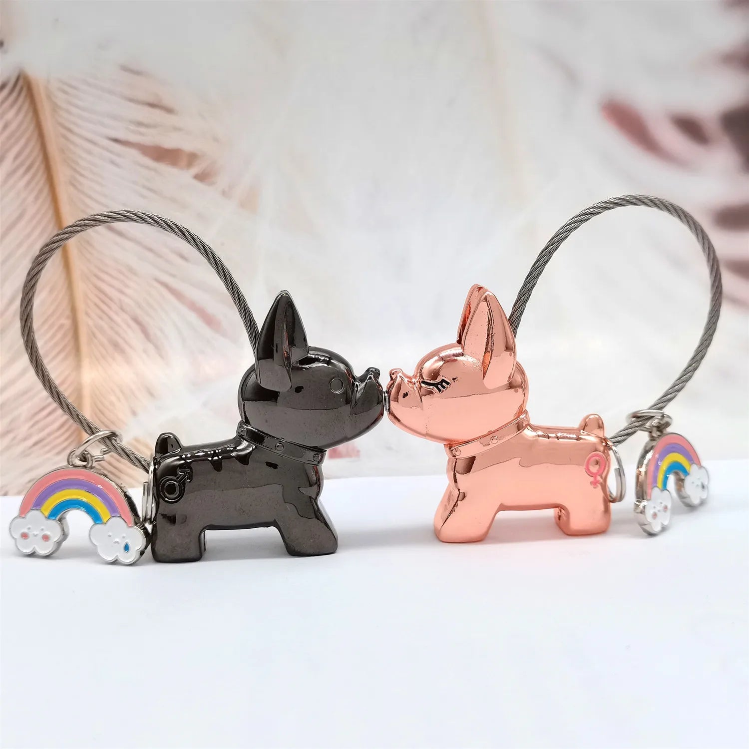 Novelty Bungou Stray Dogs Crystal Keychain Metal Alloy Zinc for Girl Lovers Laser Logo for Couples Gifts