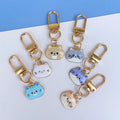 New Arrival Cartoon Cute Metal Enamel Kitten Cat Keychain for Key Bag
