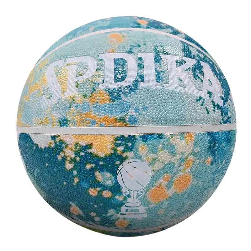Gift for Boy  Basketball Balls Colorful Creative Printing Basketball Ball Pu Material Basketball