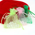 Wholesale 10X15cm Sheer Organza Bags Drawstring Gift Bags Organza Gift Jewelry Pouches  with LOGO Printing
