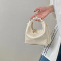 Wholesale Women Bags Fashion PU  Pearl Handbag Women's Mini Chain Single Shoulder Crossbody Small Dumpling Bag