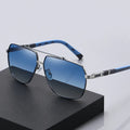 Factory 2021 New Trend Wholesale Spot Sunglasses Double Color Big Frame Spring Sunglasses Metal Frame Men Polarized Sunglasses