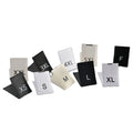 Printed Code Mark Size Number Clothing Labels Size Woven Labels Clothing Size Tag Neck Label for Garment in Stock