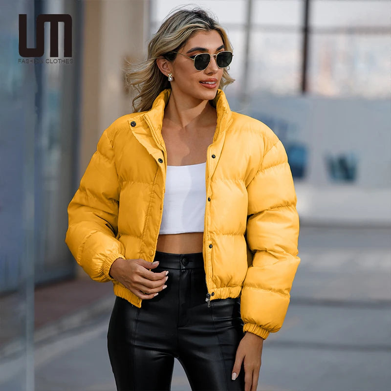 Liu Ming Clearance Sales Fall Winter Women Long Sleeve Solid Color Lady Warm Loose Streetwear Cotton Plus Size Coats