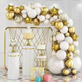 98pcs White Gold Balloon Garland Arch Kits for Wedding Decoration Party Supplies Anniversary Backdrop Decor Balloons