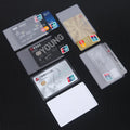 Ready to Ship Transparent Credit Card Sleeves ProtectorWaterproof PVC Clear ID Card Holder
