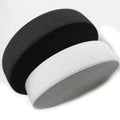 1/2 Inch Black and White Woven Elastic Strap Embroidered Technique