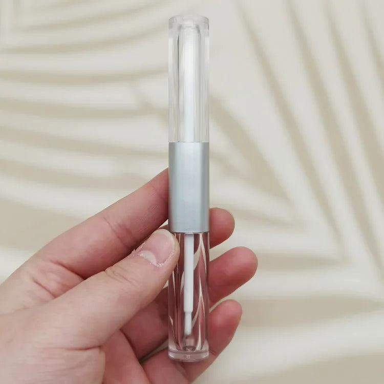 Cylinder Empty Double Ended Lip Gloss Tube with Brush Luxury Lip Gloss Tube Container Lipgloss Wand Tube Container Empty