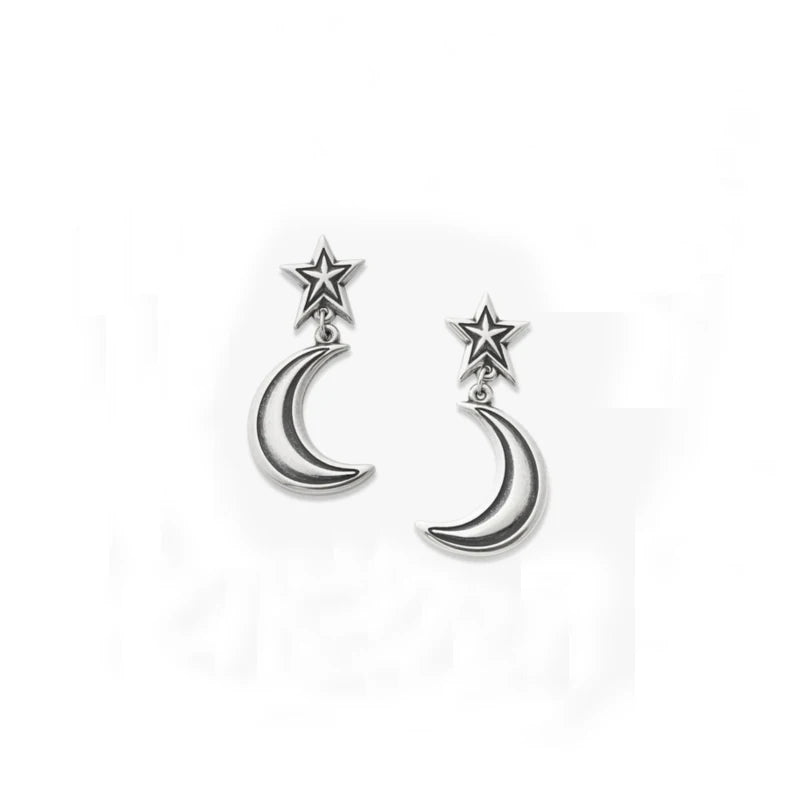 Wholesale 925 Sterling Silver Earring Antique Silver Earrings Starry Night Drop Earrings for Women