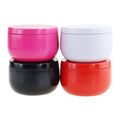 5 oz Small Available in White Black Red Pure Color Round Metal Tin Container  Candle Vessels Tea Tin