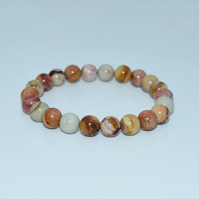 Wholesale 6/8/10mm Natural South Africa Agate Bracelet for Women Men