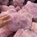Natural Rose Quartz Raw Stone Feng Shui Crystal Free Form Souvenir Gift Transparent Quartz Jade Model