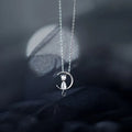 925 Sterling Silver Cubic Zirconia Cat Shape Pendant Necklace Trendy Geometric Necklaces Jewelry for Women