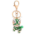 Creative Gift Chinese Style lion Alloy Diamond lion Key Chain Ornaments