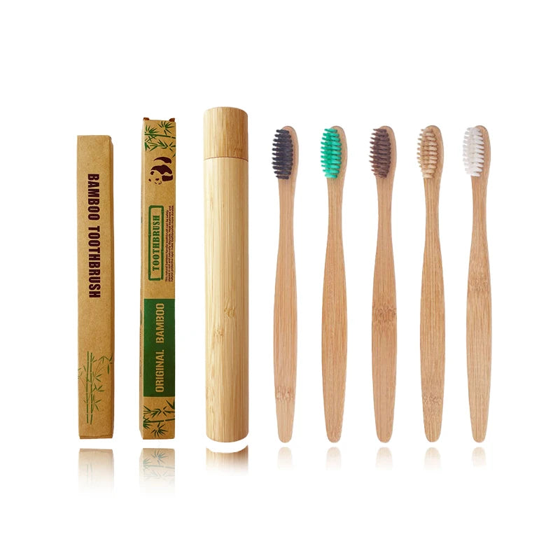Hot Sale Personalized Disposable Custom Eco Biodegradable Organic Bamboo Toothbrush With Private Label