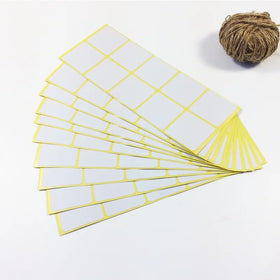 100pcs Per Pack Minimalistic Square White Blank Sealing Sticker DIY Decoration Sealing Sticker Products Package Label