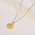 New Fashion Unique Design Stainless Steel Heronsbill Medallion Shell Pendant Choker Necklace Women NC-1283 NC-1262