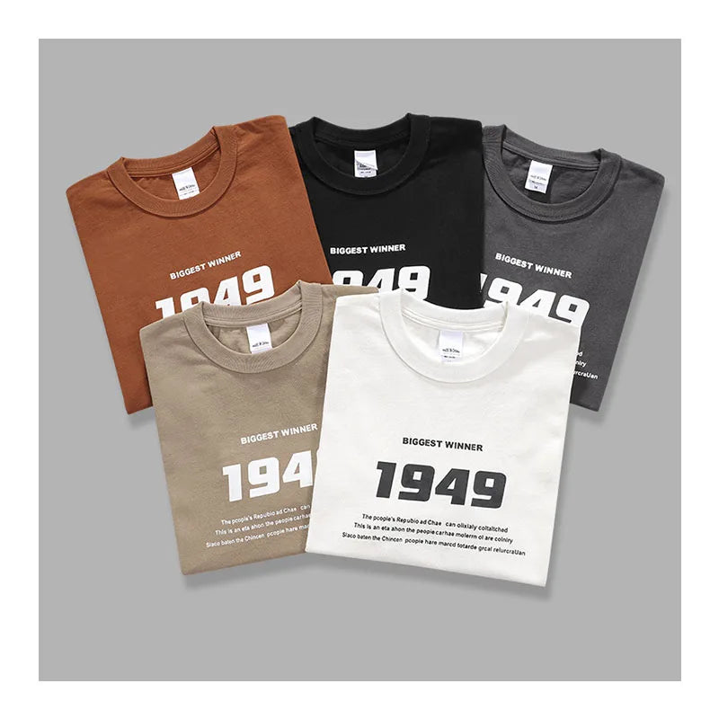 Fashion Trends Casual Thick Cotton T-shirts for Men Sublimation Men's Oversized T Shirt Custom Printing