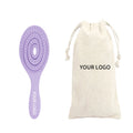 Women's ABS Plastic Hair Brush Soft Nylon Bristle Hollow Design for Wet or Dry Detangling Paddle Brush for Curly Hair
