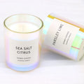 High Quality Luxury Private Label Soy Wax Candles Iridescent Laser Glass Jar Custom Scented Handmade Aromatherapy for Easter
