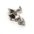 China Factory High Quality Steel Nickel Color Slotted Truss Mushroom Round Head Machine Screw with Point
