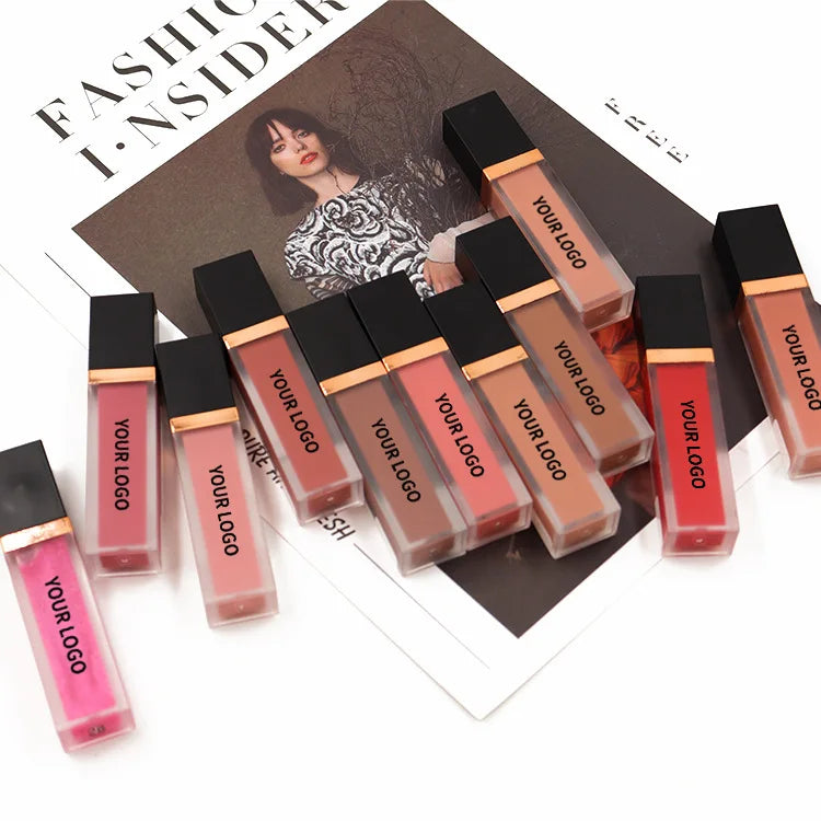 Good Quality Pigmented Matte Liquid Lipstick Cruelty Free Vegan Lipstick Matte Red Lipstick