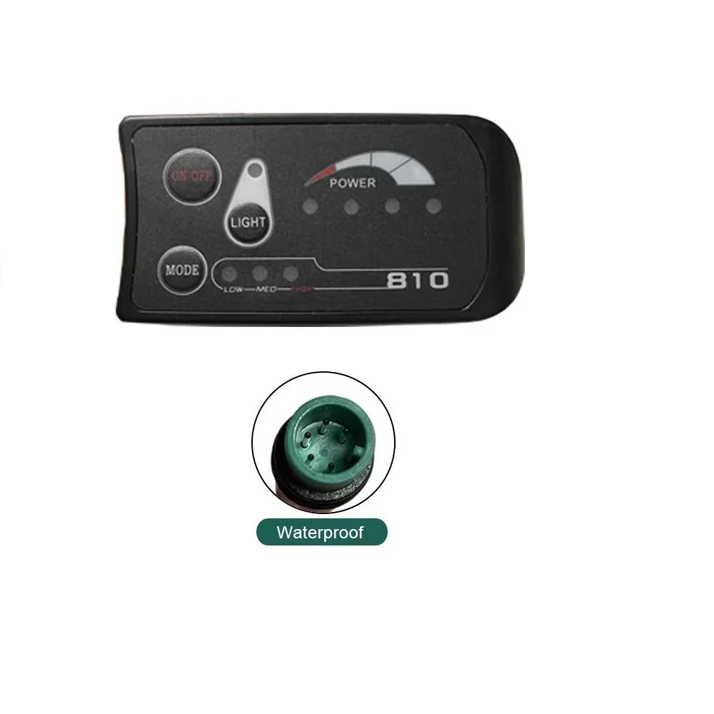 Ebike Parts Ebike Display 36V LED810 Display Level Meter Panel for Electric Bike / Ebike / E-scooter