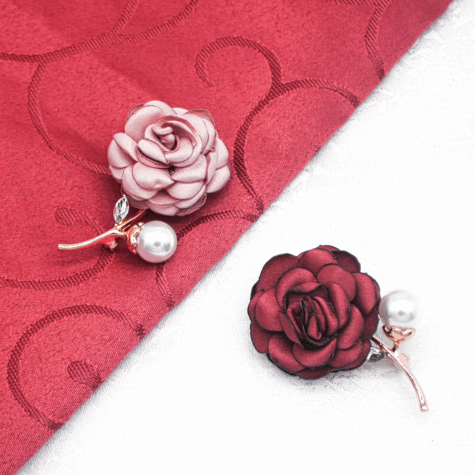 Fashion Jewelry Accessories Korean Style Flower Brooch Pins Rose Brooches for Men and Women Decoration