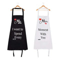 10th Anniversary Couple's Reusable Eco-friendly Sleeveless Apron Oil-Resistant & Durable Polyester/Cotton Wedding Gift for Both