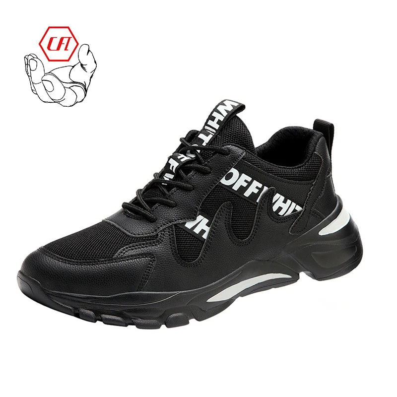 Industrial Protective Safety Shoes for Men Casual Trainers Man Safety Shoe Fly Knit Steel Toe Shoes for Work