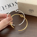 Fine Jewelry 925 Sterling Silver Knot Jewelry Bangle 18k Gold Plated Open Cuff Bracelet