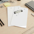 MDFSUB MDF-CB-FRP2-002 Sublimation Clipboard Blank 2mm FRP White Coating DIY Printing Promotional Welcome Gifts.