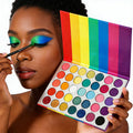 Wholesale Cheap Price 35-Color Rainbow Eyeshadow Palette Matte Waterproof Metallic Finish High Pigeon Pigments Private Label