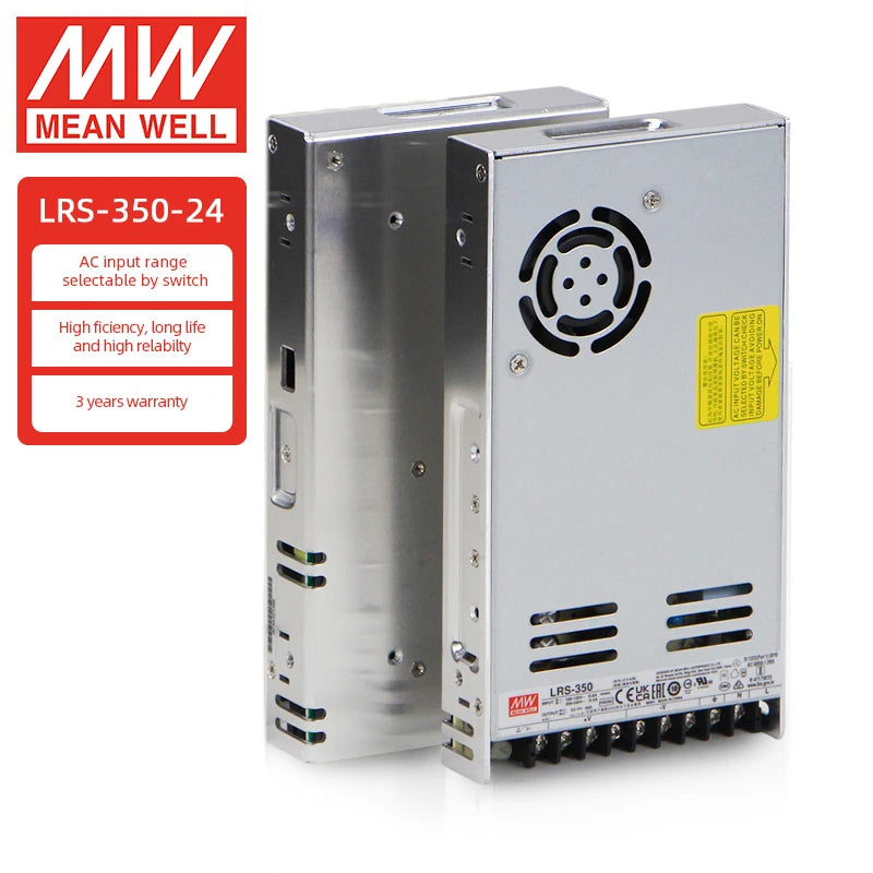 Mean Well LRS-350-24 for Strip Light Ac to Dc 350W No Dimming 24V Smps Led Driver Meanwell