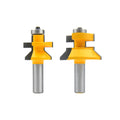 2PC 12MM 1/2 SHANK Frame Groove Tenon Router Bits Set OEM/ODM Customizable HRC45 CE ISO Certified Solid Carbide CNC Router Bits