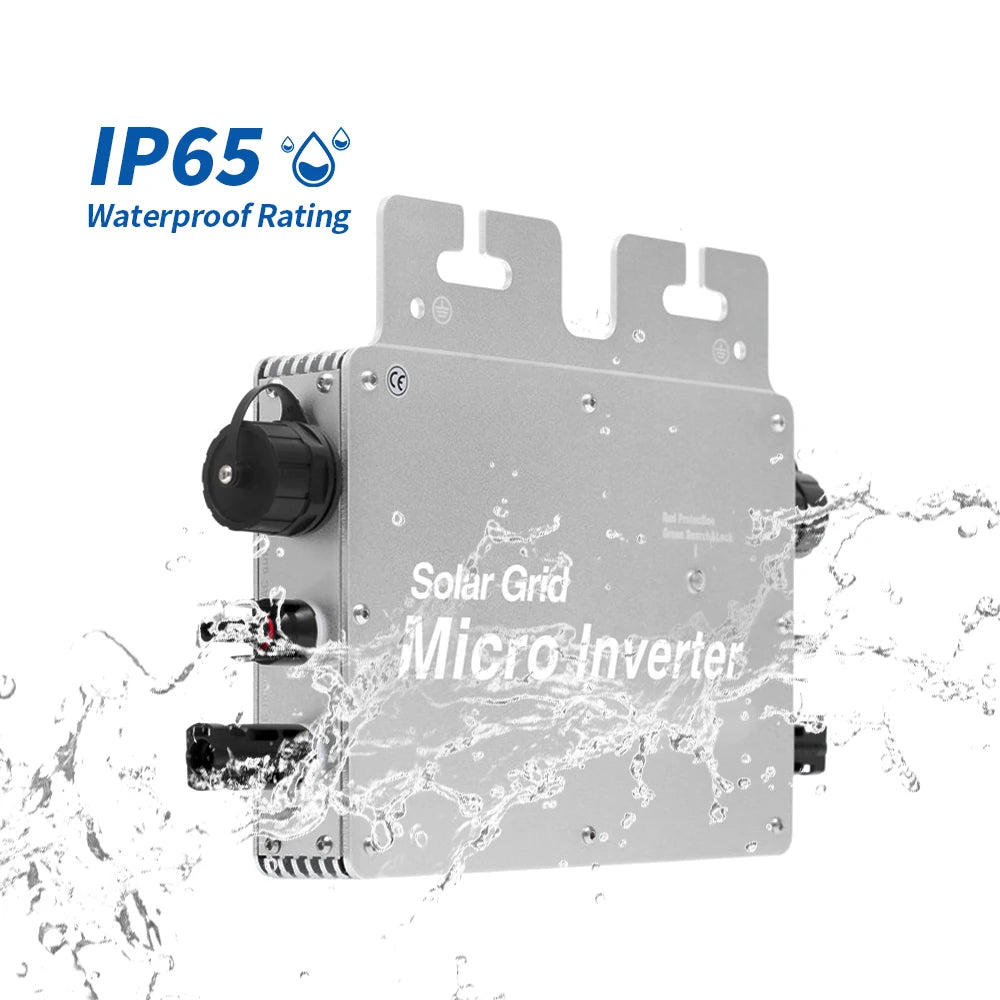 800W 600W Power Limiter Microinverter System Waterproof Wifi Connector Single Three Phase for Grid Tie Solar Micro Inverter