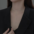 Hot Selling 925 Sterling Silver One Ball Long Chain Necklaces Wholesale