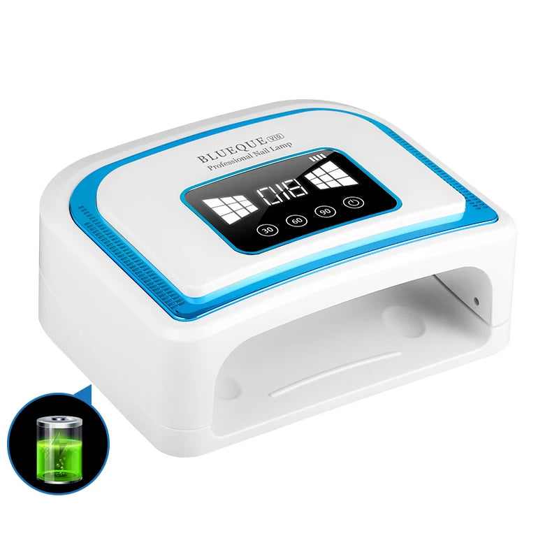 BLUEQUE Nail Dryer 120W UV LED Nail Lamp with Smart Automatic Sensor Digital Display 4 Timer for Curing Polish Gel