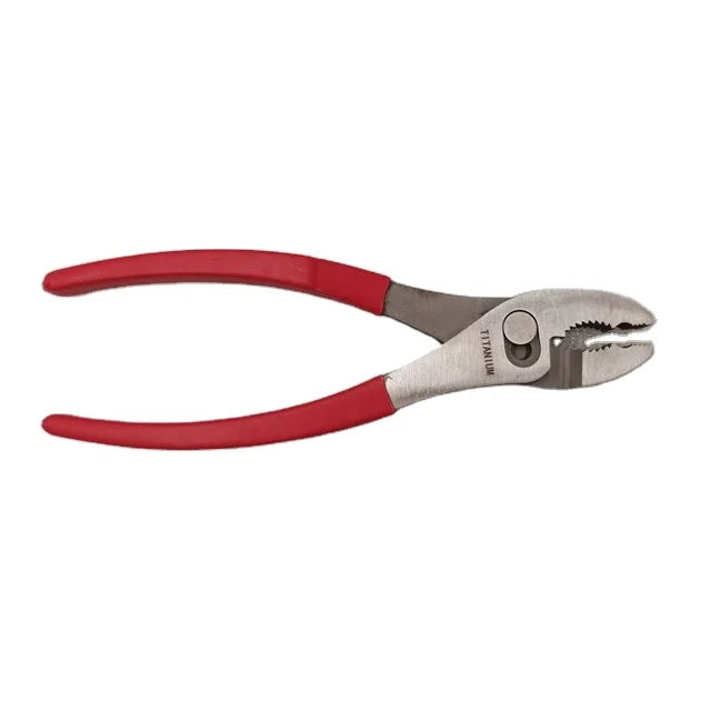 Oak Brand Non Magnetic Titanium Hand Tools Slip Joint Plier 8"  Red Handle Lightweight and Corrosion-resistant for MRI