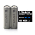 New Arrive Moli-cell 21700 Battery 4500Mah Inr21700 P45B Lithium Rechargeable 3.6V for Power Tools