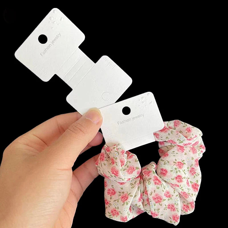 MIO Custom Hair Band Holder Folding Cardboard Headband Display Card Fashion Jewelry Packaging Card Hair Accessories Hanging Card