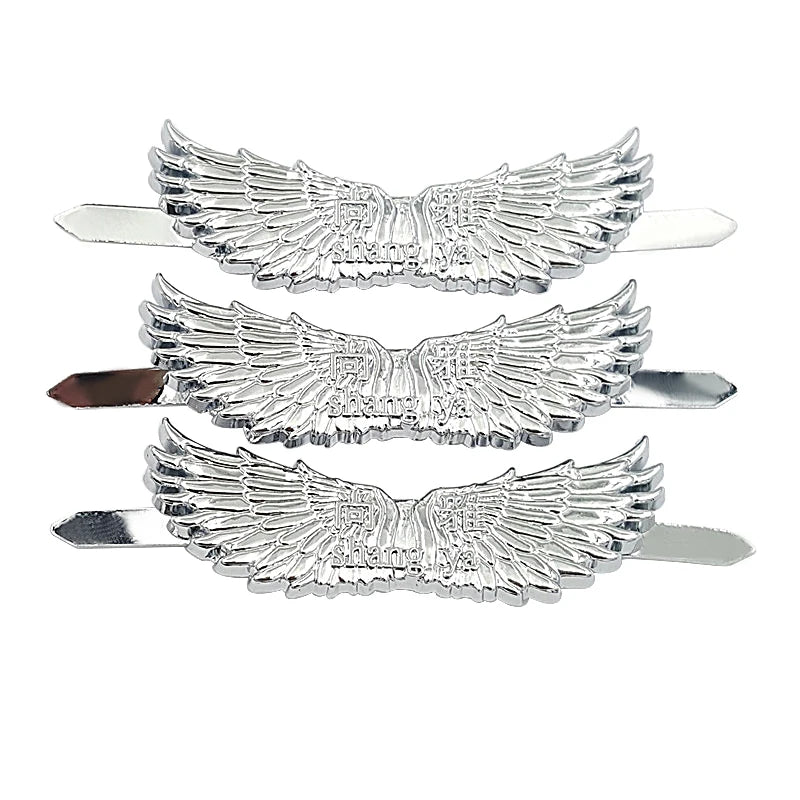 Custom Wing-shaped Car Mat Logo Metal Label for Car Seat Cover