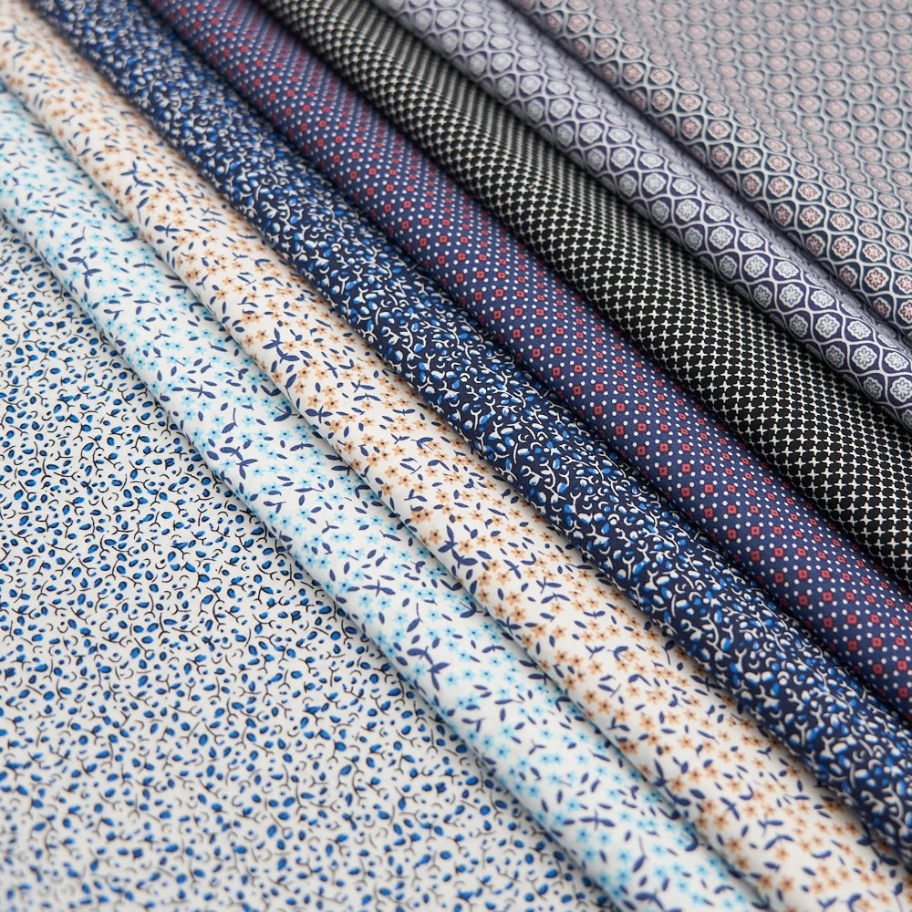 China Manufacturer Organic Cotton Poplin Printed Fabric for Men's Shirts Hospital Home Decor Lining