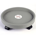 Heavy Duty Plastic Plant Caddy with Wheels Rolling Planter Stand Pot Trolley Wheeled Saucer Tray Potted Flower Mover Dolly 30cm