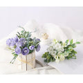 L883 Decorative Wedding Home Party Flowers Silk Roses Peony bunch Artificial Flower Rose Bouquets for Decoration